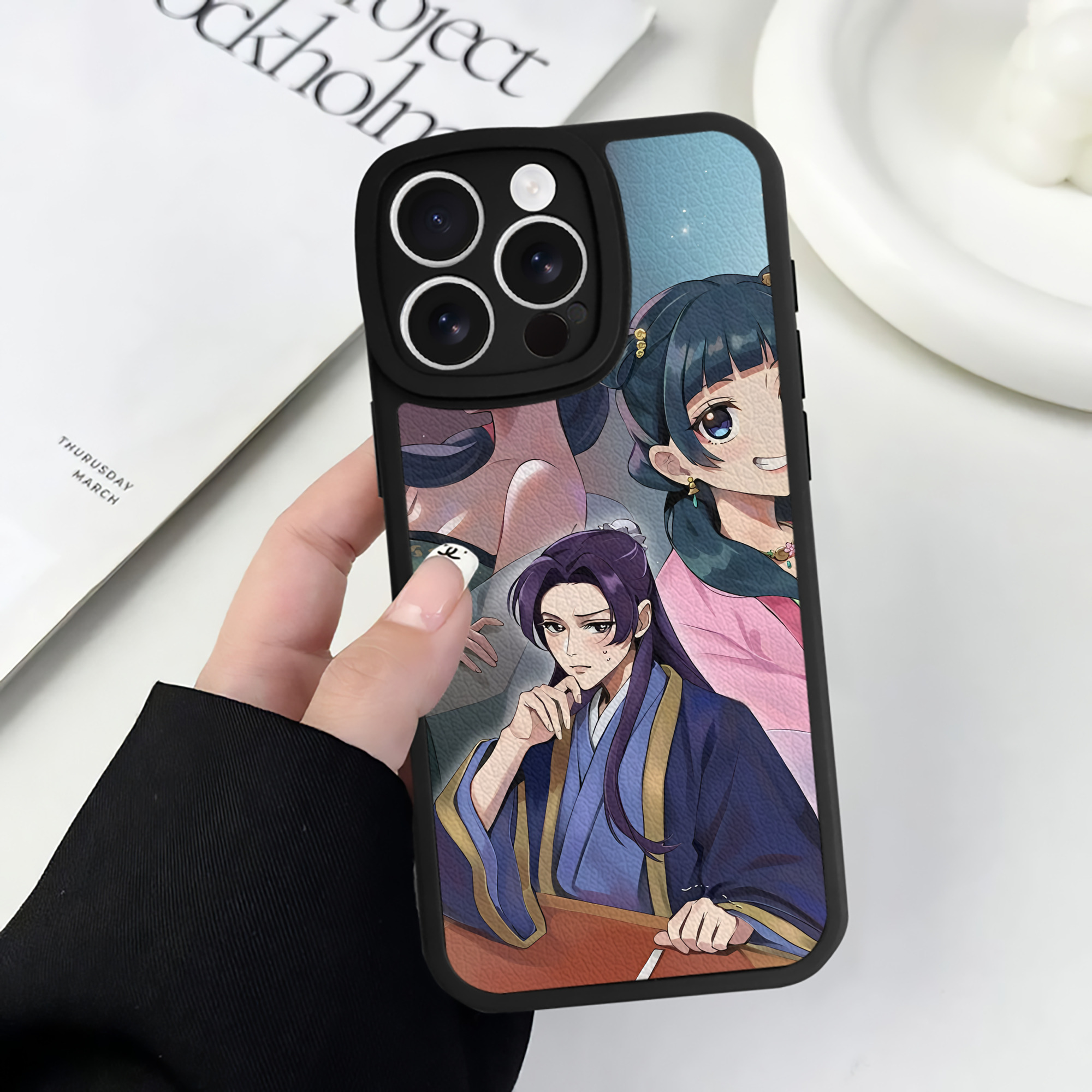 薬屋のひとりごと The Apothecary Diaries 【iPhone 16シリーズ対応】シリコンスマホケース（レザー調） 材質：シリコン